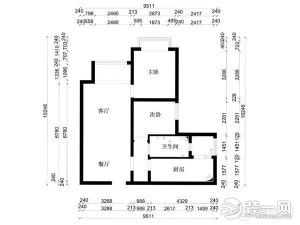 北京恒大御景湾 室内平面结构图