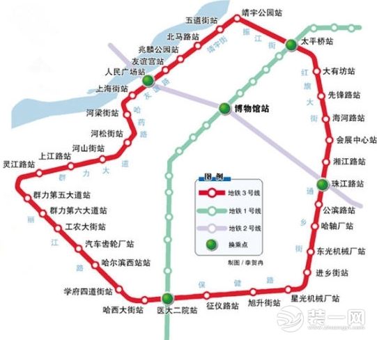 哈尔滨地铁3号线施工