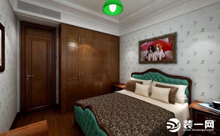 130平米三居室欧式新古典风格卧室装修效果图