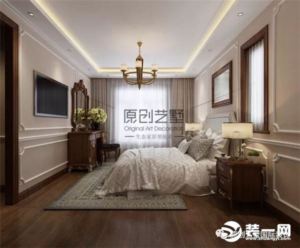 北京金隅上城郡 欧式法式混搭装修效果图 卧室