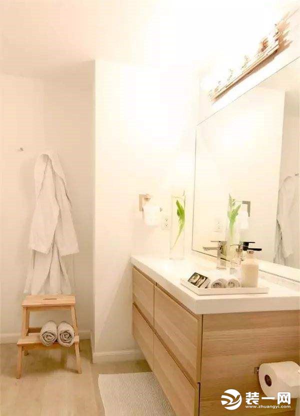 日式极简风格装修装修效果图 洗手间