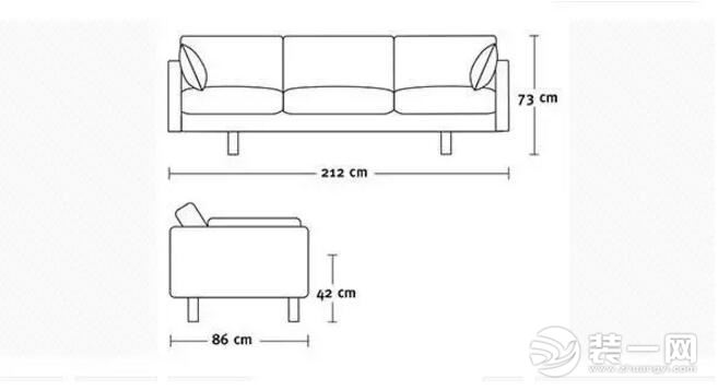 沙发尺寸如何选效果图