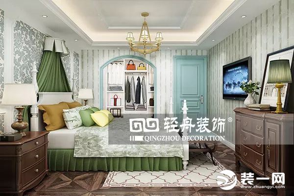 北京朝阳旺角 135平三室两厅装修效果图 卧室