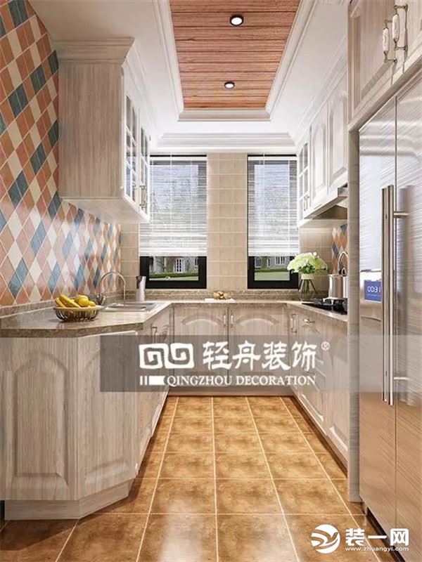 北京朝阳旺角 135平三室两厅装修效果图 厨房