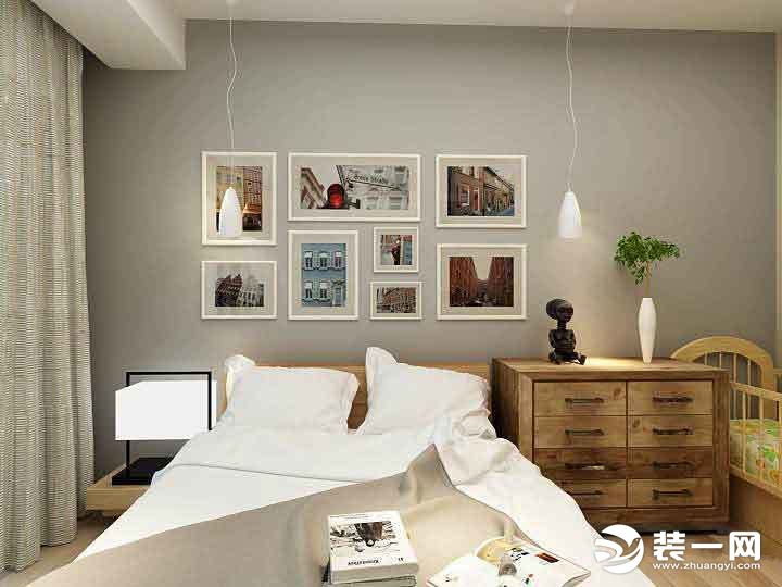 76平米两居室日式风格卧室装修效果图