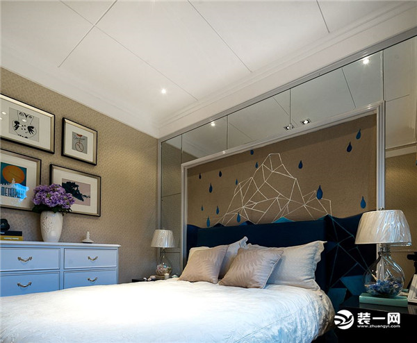 珠海中澳春城 现代轻奢风格装修图片 卧室