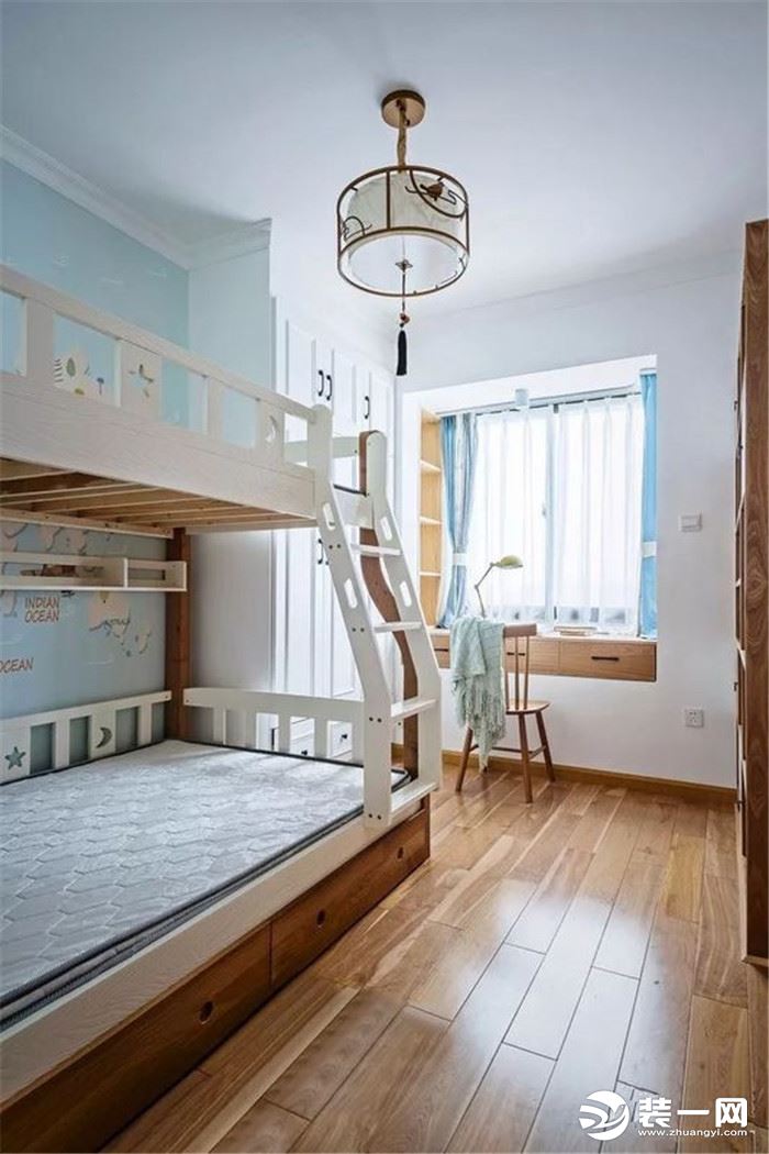 135平四居室新中式风格儿童房装修效果图