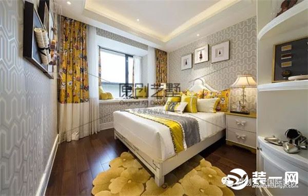 北京红廷别墅 法式浪漫装修效果图 卧室