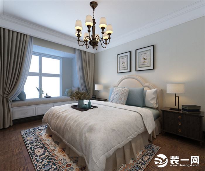 360平米别墅美式风格卧室装修效果图