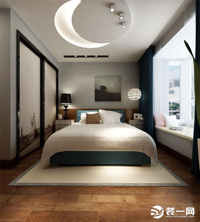 190平米三居室新中式风格卧室装修效果图