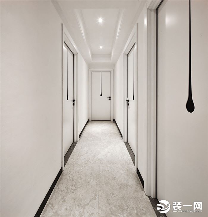 230平米四居室现代极简风格走廊装修效果图