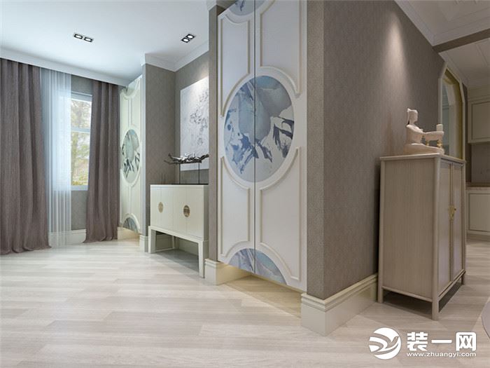 220平米别墅新中式风格走廊装修效果图