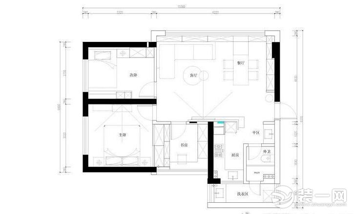 89平米两居室北欧风装修效果图赏析