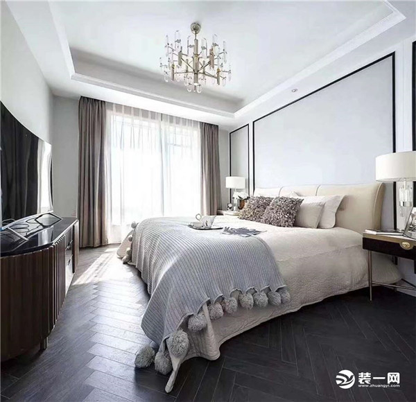新上海花园180平两室两厅时尚简欧风格装修图片 卧室