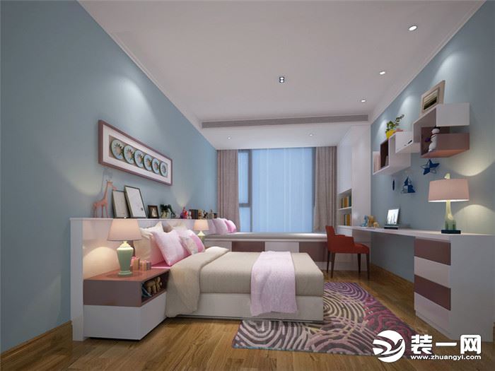 200平别墅新中式风格卧室装修效果图