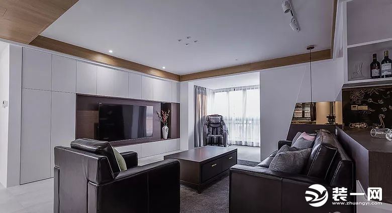 190平米现代美式三居室设计案例