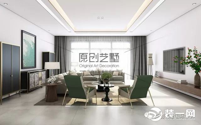 北京东易日盛装修公司 旧房改造效果图 客厅