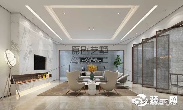 北京东易日盛装修公司 旧房改造效果图 会客厅