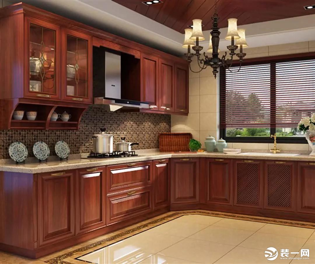 新中式风格装修厨房效果图