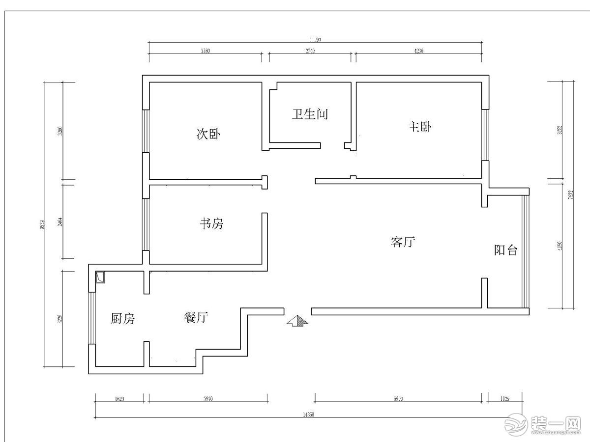 海亮熙园124平三室两厅新中式风格装修实景图