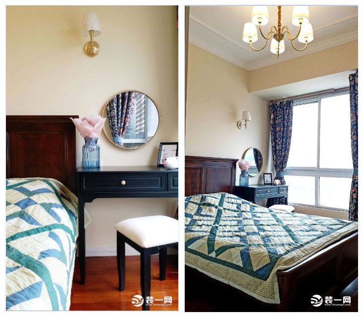 小两室清新北欧风格装修实景图 卧室