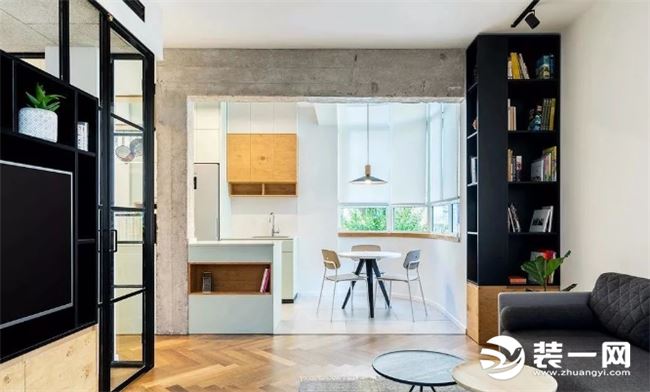 单身公寓装修样板房 单身公寓装修实景图 北欧风格公寓装修 厨房