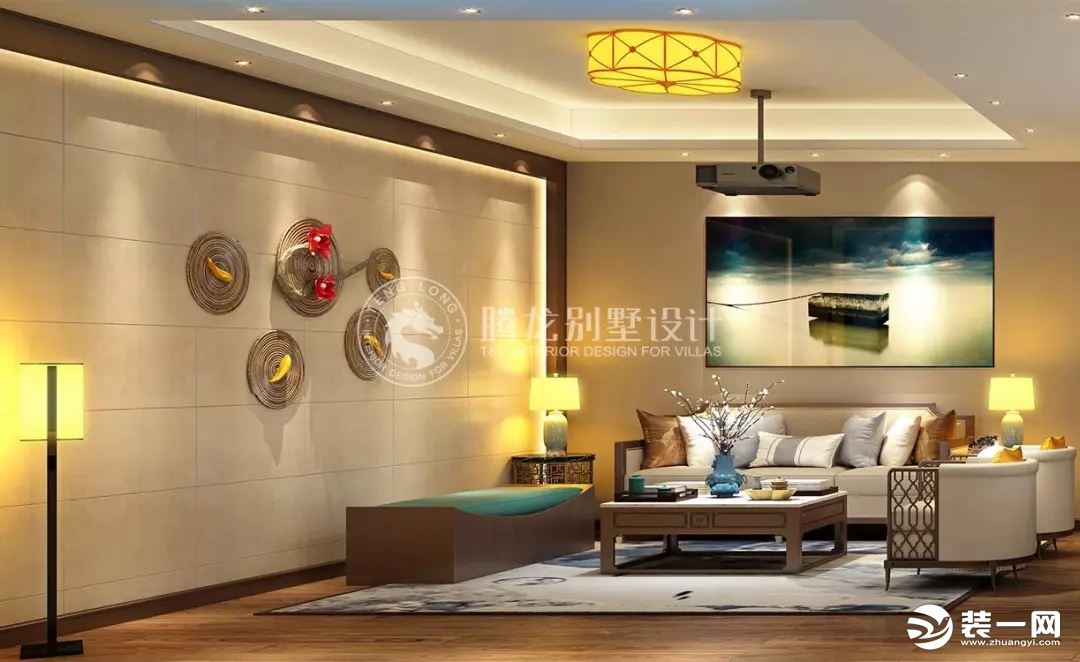 上海腾龙设计联排别墅装修案例推荐