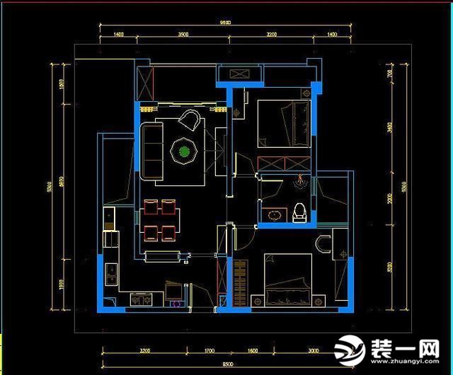 93平混搭风小户型新居