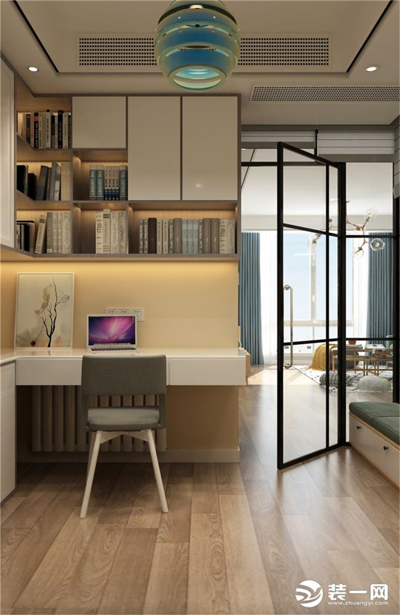 北京装修设计公司哪家好 龙发60平米两室一厅装修效果图 书房