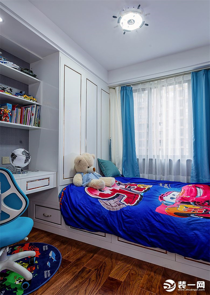 重庆西港装修公司三室两厅创意装修 男孩卧室