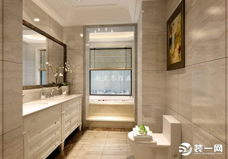 重庆远景装修公司怎么样后现代欧式装修风格四层别墅设计 浴室