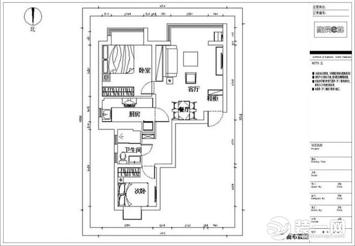 太原家装e站装修公司78平米现代简约风格装修效果图