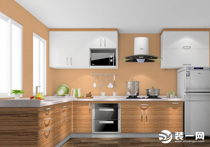 L型厨房装修效果图 厨房类型选哪种
