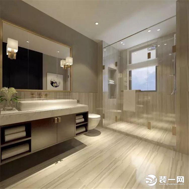 240平米新中式风格装修效果图 洗手间