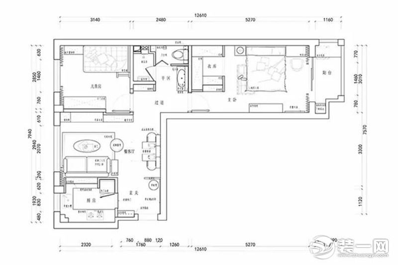 湖州亚加装修公司 装修户型图