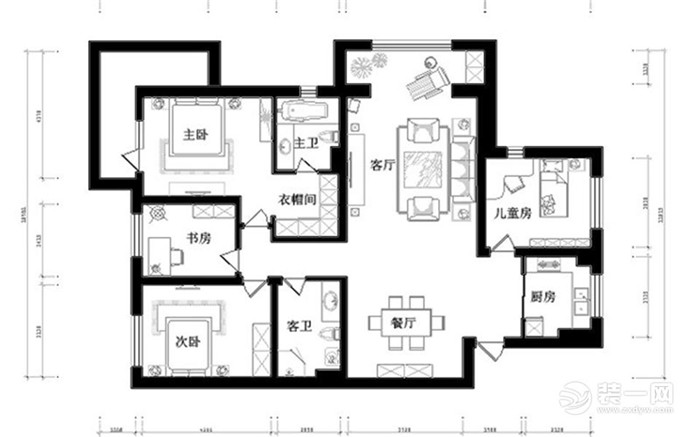 天津怡家装饰美式风装修效果图