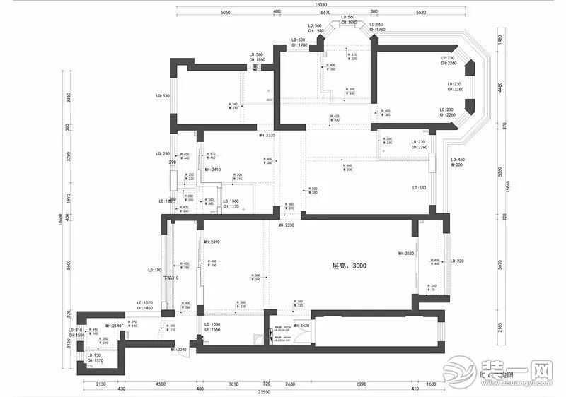 皇庭丹郡原始结构图