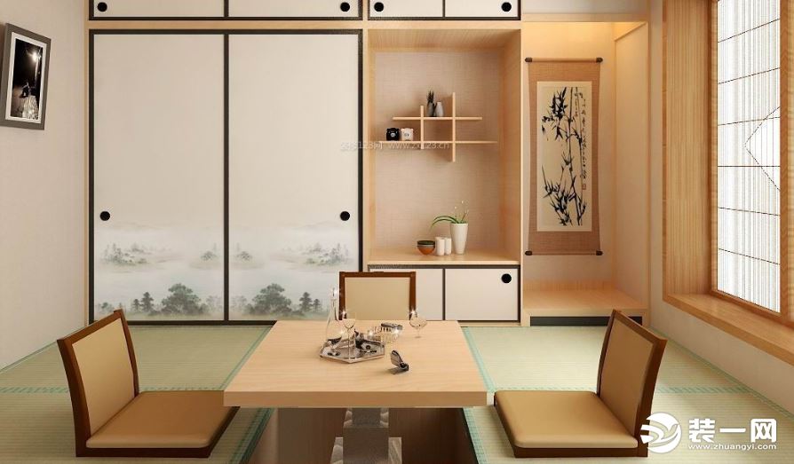 新中式客厅榻榻米装修效果图