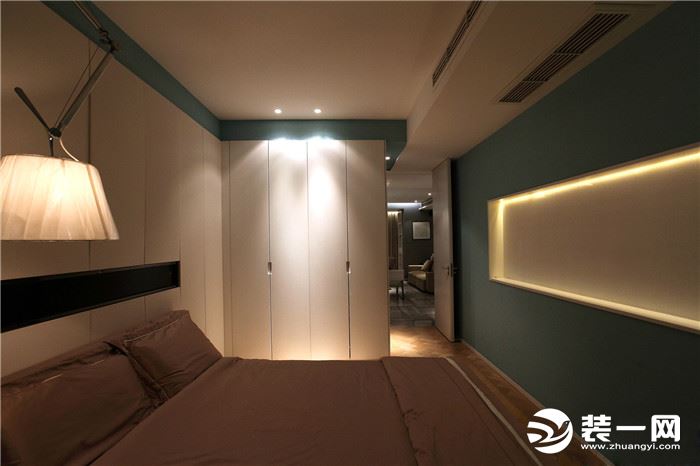 广州丽江花园三居室现代简约风格装修实景图 卧室