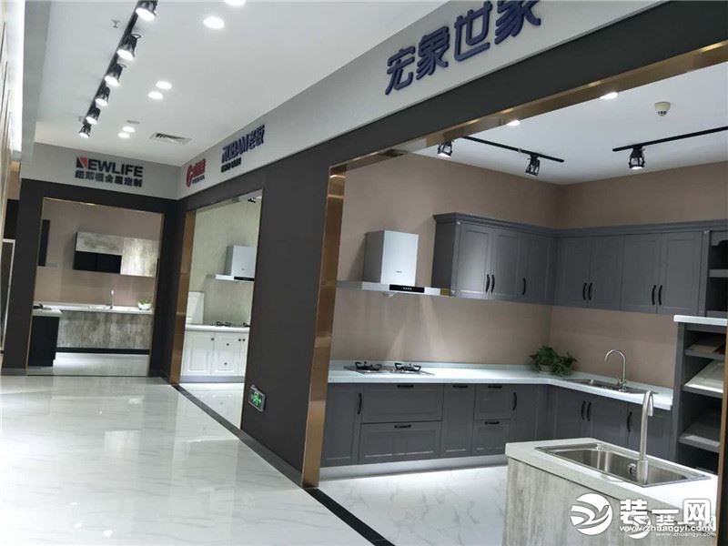 重庆唐卡装修公司材料展厅 宠象世家瓷砖