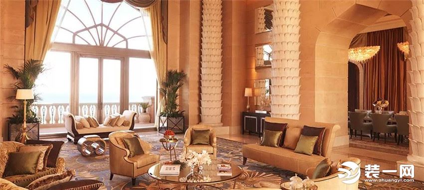迪拜棕榈岛亚特兰蒂斯度假酒店装修内景