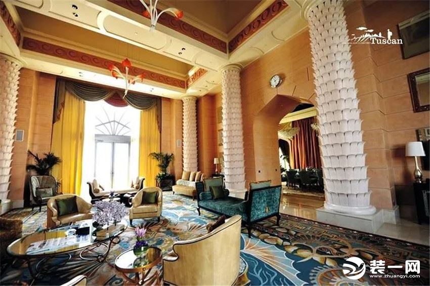 迪拜棕榈岛亚特兰蒂斯度假酒店装修内景 待客室