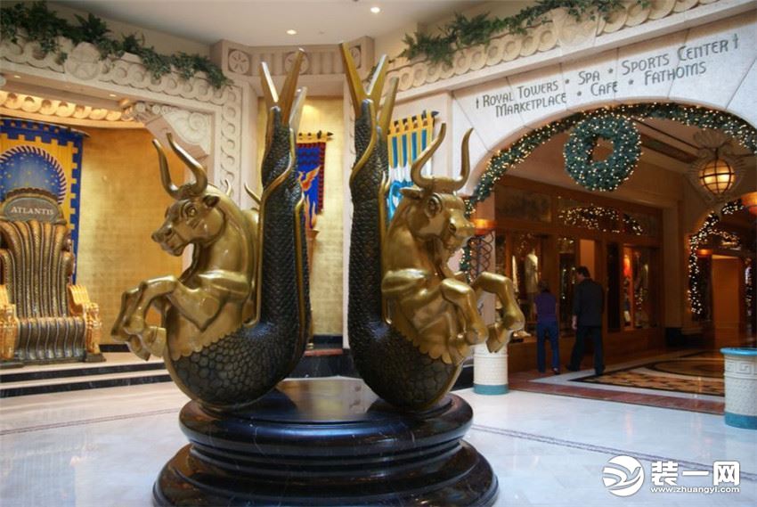 迪拜棕榈岛亚特兰蒂斯度假酒店装修造价15亿美元 饰品