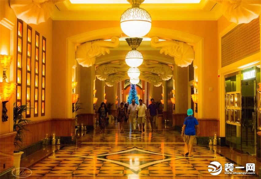 迪拜棕榈岛亚特兰蒂斯度假酒店装修造价15亿美元 大殿