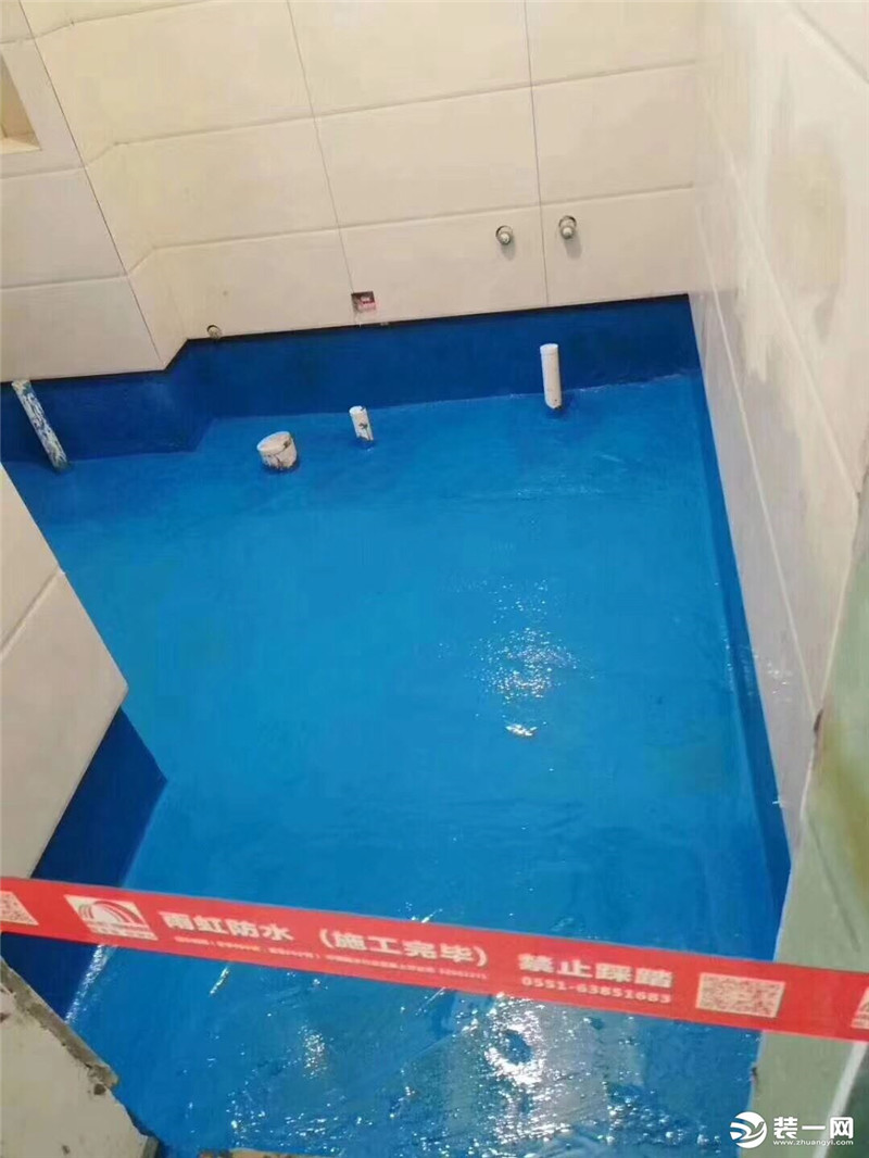 苏州清洲国际装修公司防水施工工艺图片 洗手间
