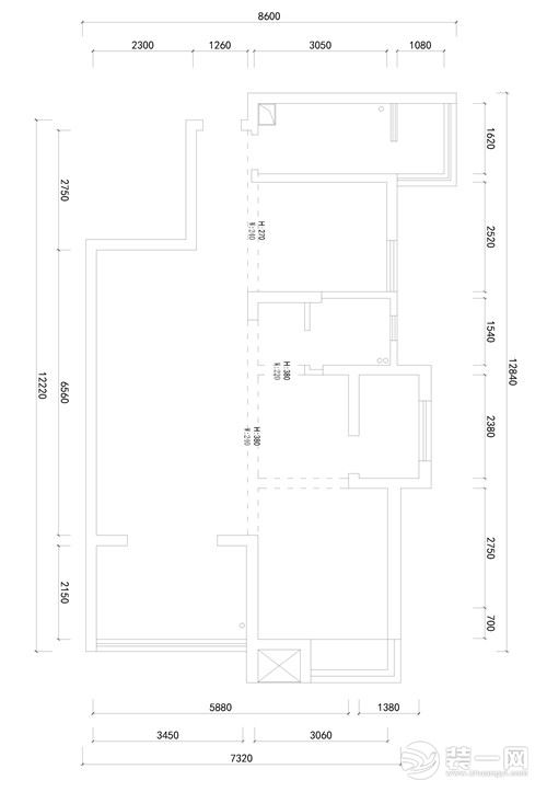 保利时代户型平面结构图