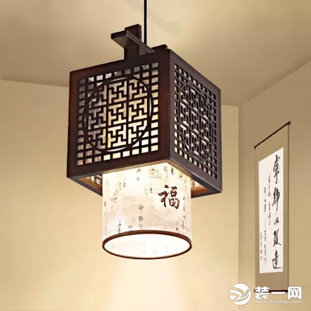 新中式灯具效果图