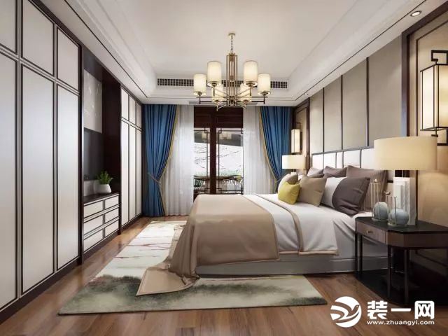 新中式风格装修卧室效果图