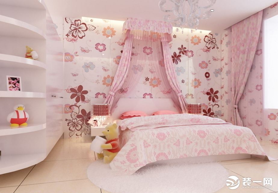 女生儿童卧室设计效果图