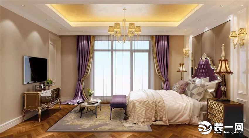 北京装修公司新古典风格卧室装修效果图